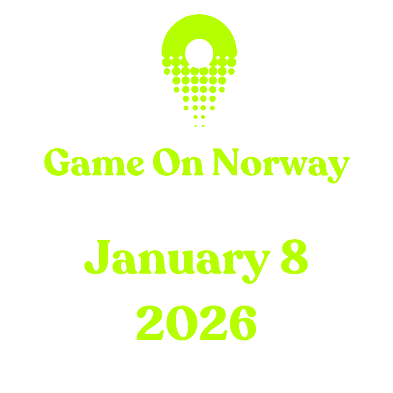 The image says Game On Norway. The Spawn Point Pitch. January 8 2026. In the green as the Spawn Point Trondheim logo